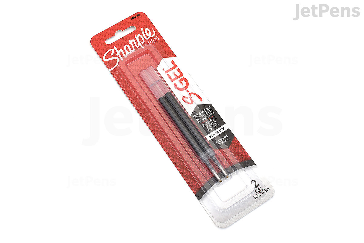 SHARPIE S-Gel, Gel Pens, Ultra Fine Point (0.38mm), Black, 12 Count