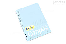 Kokuyo Campus Soft Ring Notebook - Semi B5 - Dotted 6 mm Rule - Blue - KOKUYO SU-S111BT-B