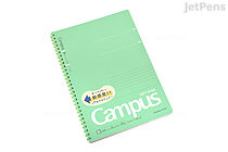 Kokuyo Campus Soft Ring Notebook - Semi B5 - Dotted 6 mm Rule - Green - KOKUYO SU-S111BT-G