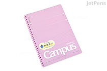 Kokuyo Campus Soft Ring Notebook - Semi B5 - Dotted 6 mm Rule - Violet - KOKUYO SU-S111BT-V