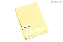 Kokuyo Campus Soft Ring Notebook - Semi B5 - Dotted 6 mm Rule - Yellow - KOKUYO SU-S111BT-Y