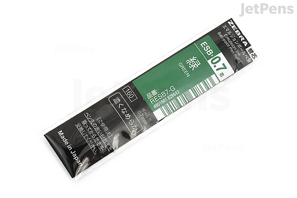 Zebra Esb 0 7 Ballpoint Pen Refill D1 0 7 Mm Green Jetpens Zebra Esb 0 7 Ballpoint Pen Refill D1 0 7 Mm Green Jetpens