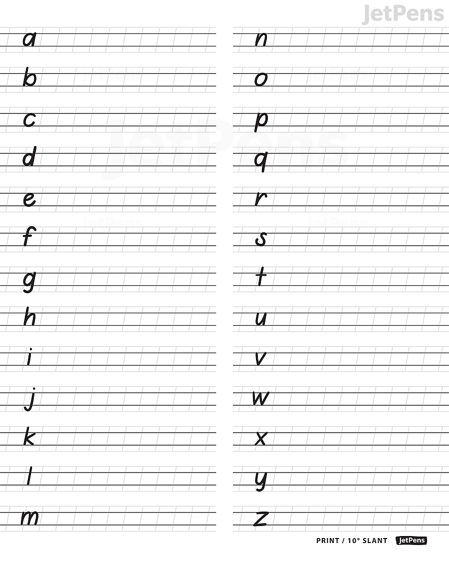 Print Sheet: Lowercase Letters