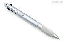 Uni Jetstream 4&1 Metal 4 Color 0.5 mm Ballpoint Multi Pen + 0.5 mm Pencil - Ice Silver - UNI MSXE5200A5.81