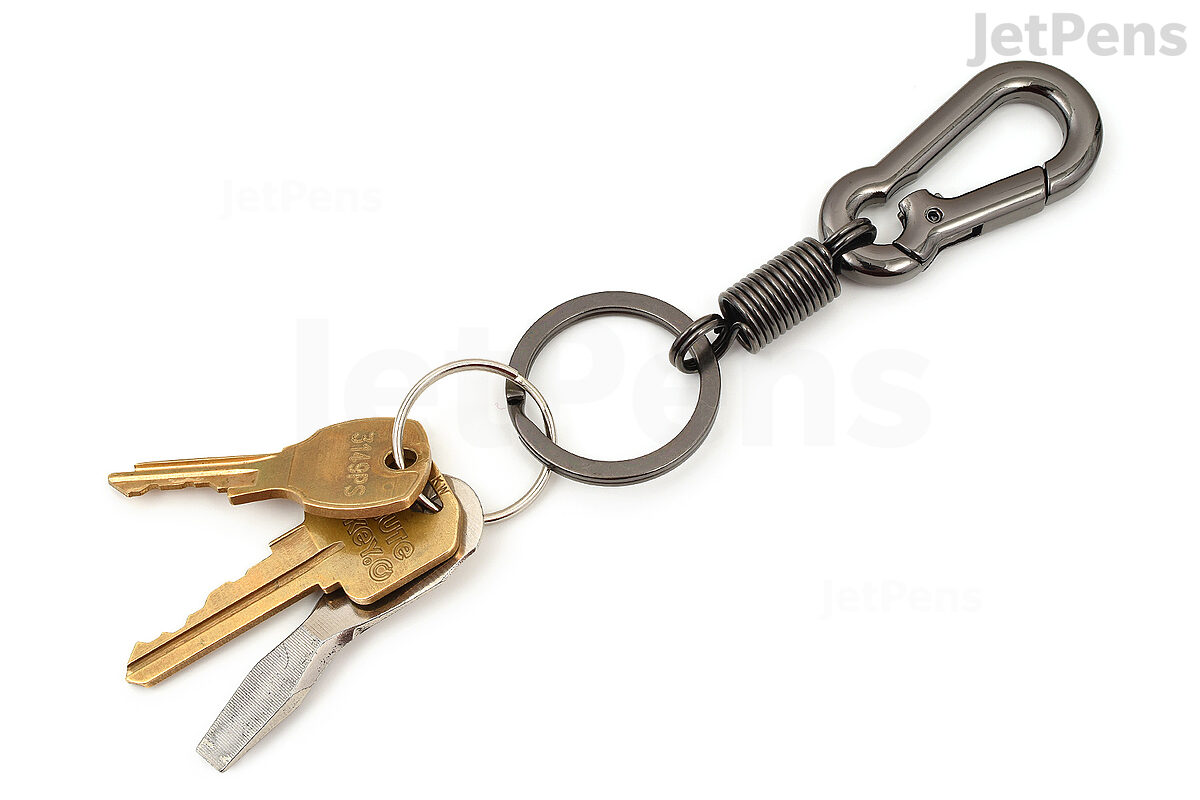 Key Essentials Key Ring Carabiner with 3 Key Rings