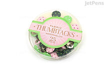 Girl of All Work Fabric Thumbtacks - Watermelon - Pack of 25 - GIRL OF ALL WORK GWO736C
