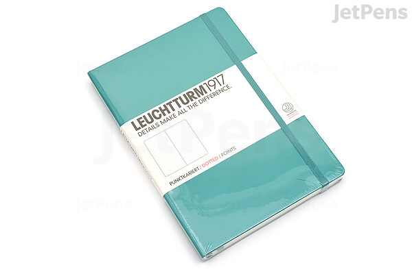 LEUCHTTURM1917 - Notebook Hardcover Medium A5-251 Numbered  Pages for Writing and Journaling (Emerald, Dotted) : Office Products