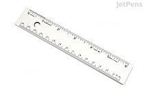 Alumicolor 15 Straight Edge Aluminum Ruler with Center-Finding Back,  Silver - 1592-1 Promotional Product - EngineerSupply
