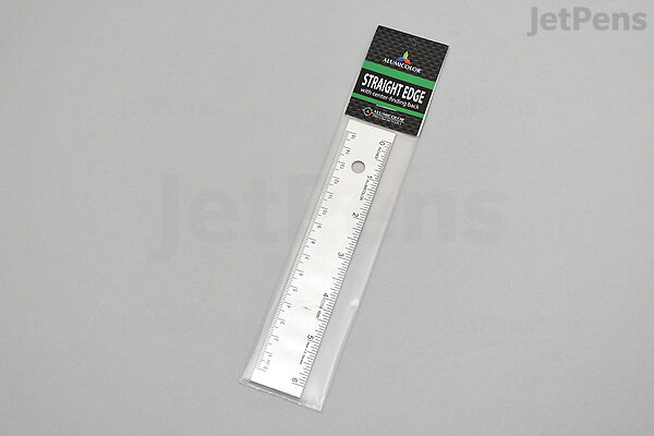 Ruler Metal Straight Edge Ruler Stainless Steel Ruler 6 Inch Ruler 2 Pack -  15Cm 