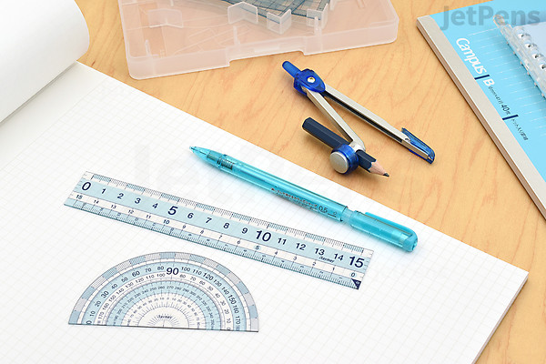 Raymay Study Mate Zero Edge Ruler Set | JetPens