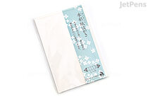 Akashiya Etegami Postcard Size Paper - Suisai Paper - Pack of 10 Sheets - AKASHIYA AO-35L-SU