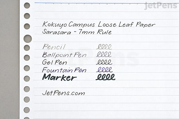 Kokuyo Campus Loose Leaf Paper - Sarasara - A4 - Dotted 6 mm Rule - 30 Holes - 50 Sheets