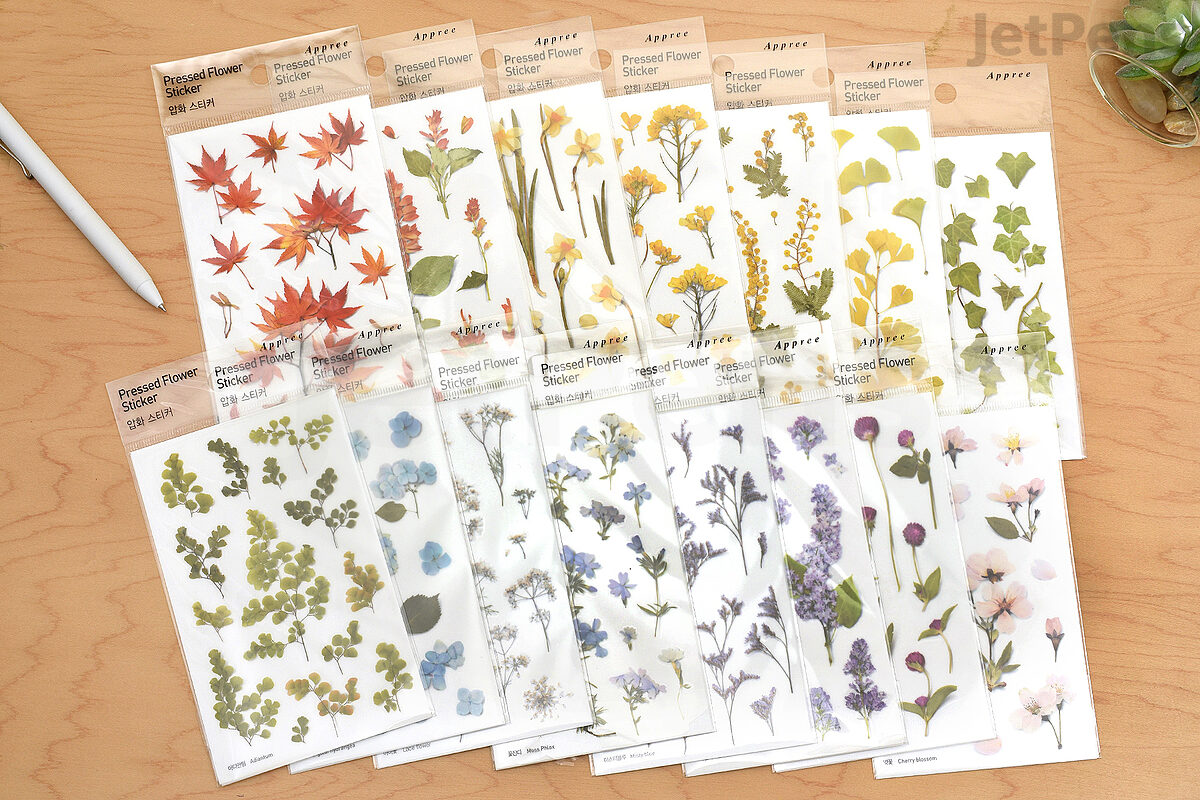 Pressed Flowers Sticker Sheet - Botanopia
