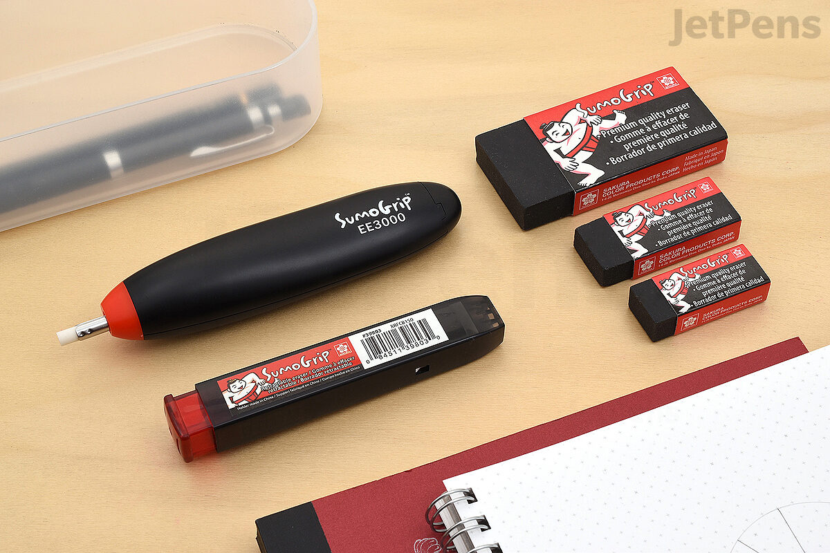  Sakura Sumo Grip Retractable Eraser Refill - Pack of 3