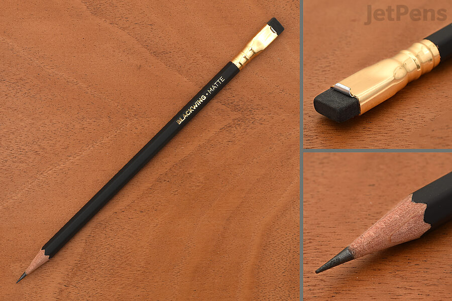 The Blackwing Matte has a soft and dark graphite.