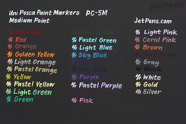Uni Posca Paint Marker PC-5M - Black - Medium Point - UNI PC5M.24