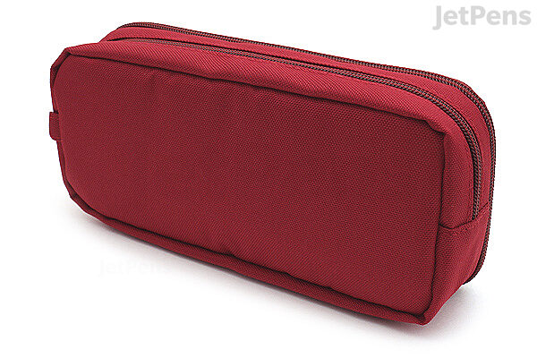 Cubix Round Zip Box Pen Case - Red | JetPens
