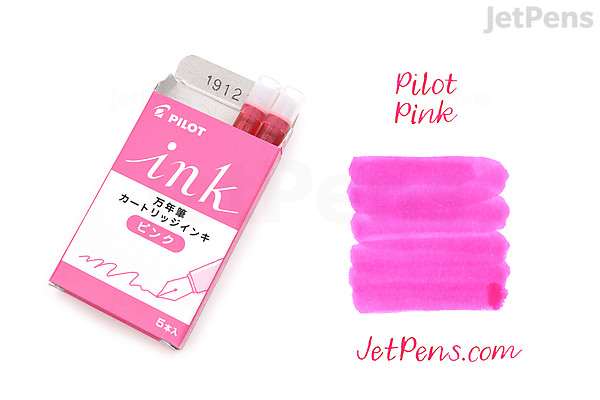 Pilot Pink Ink - 5 Cartridges | JetPens