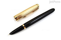 Parker 51 Deluxe Fountain Pen - Black - 18k Medium Nib - PARKER 2123512