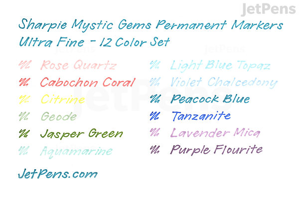 Sharpie Ultra Fine Point Mystic Gems Permanent Markers, 12 pk - Pay Less  Super Markets
