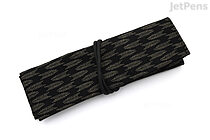 Saki P-661 Roll Pen Case with Traditional Japanese Fabric - Black - SAKI 661015