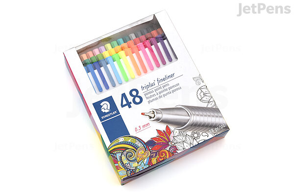 Staedtler Triplus Fineliner Pen - Assorted Colors, Set of 40 