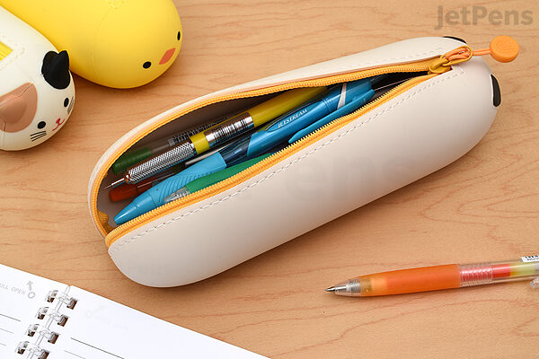 ProCase Pencil Bag Pen Case, Big Capacity Students Stationery Pouch Holder Desk Organizer with Zipper for Pens Pencils Highlighters Gel Pen Markers