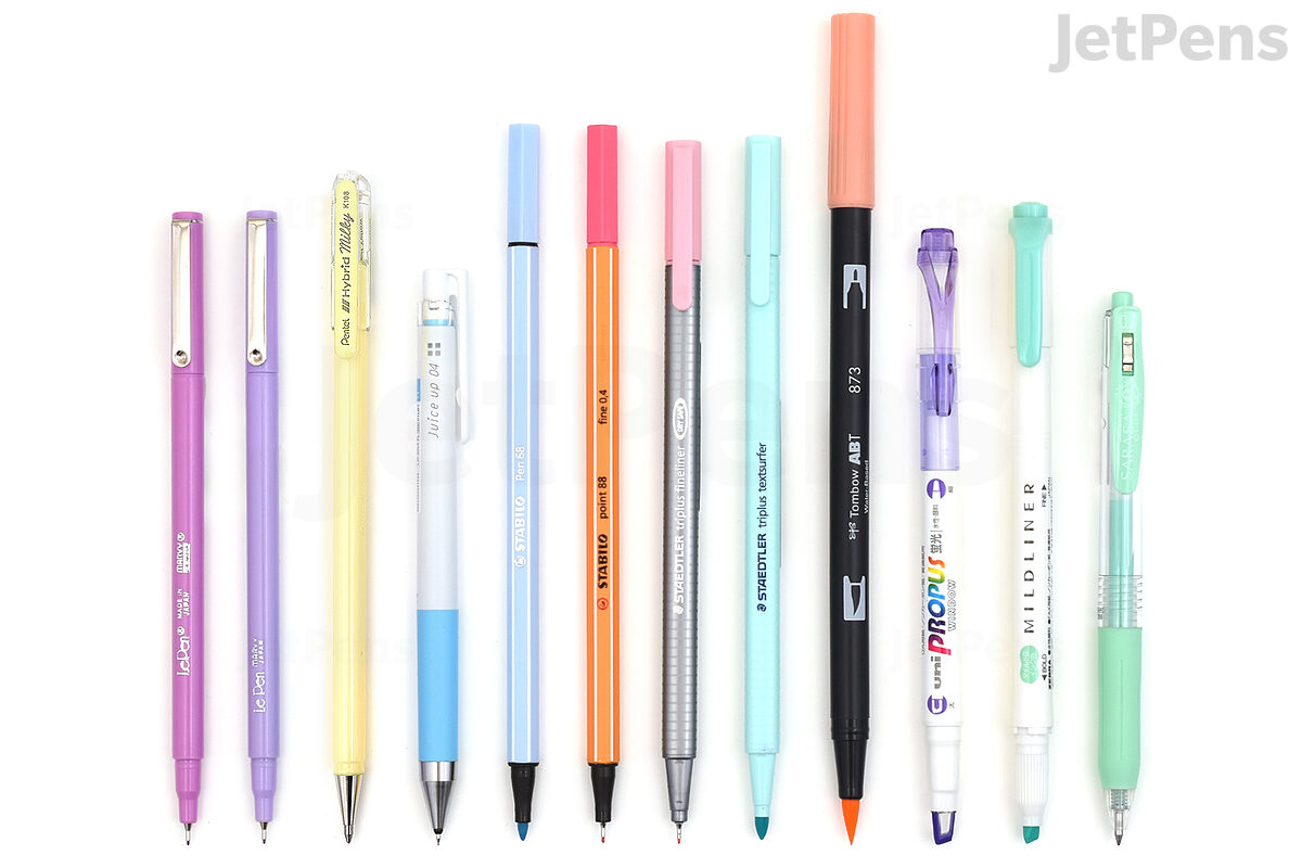 JetPens Waterproof Brush Pen Sampler