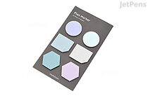 Paperian Plan Marker Mini Sticky Notes - Blue & Purple Shapes - PAPERIAN PLAN MARKER 03