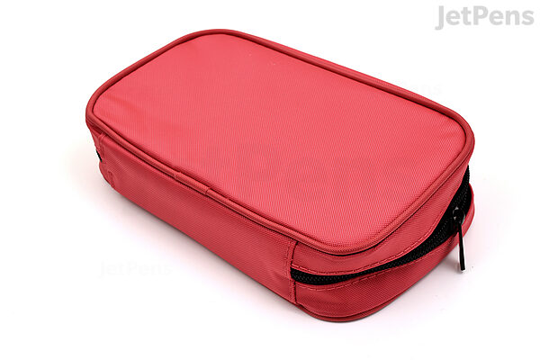 LIHIT LAB Pen Case, 9.4 x 1.8 x 3 inches, Coral (A7552-103) 