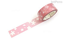BGM Washi Tape - Cherry Blossom Series - White - 15 mm x 7 m - BGM BM-SPSA011