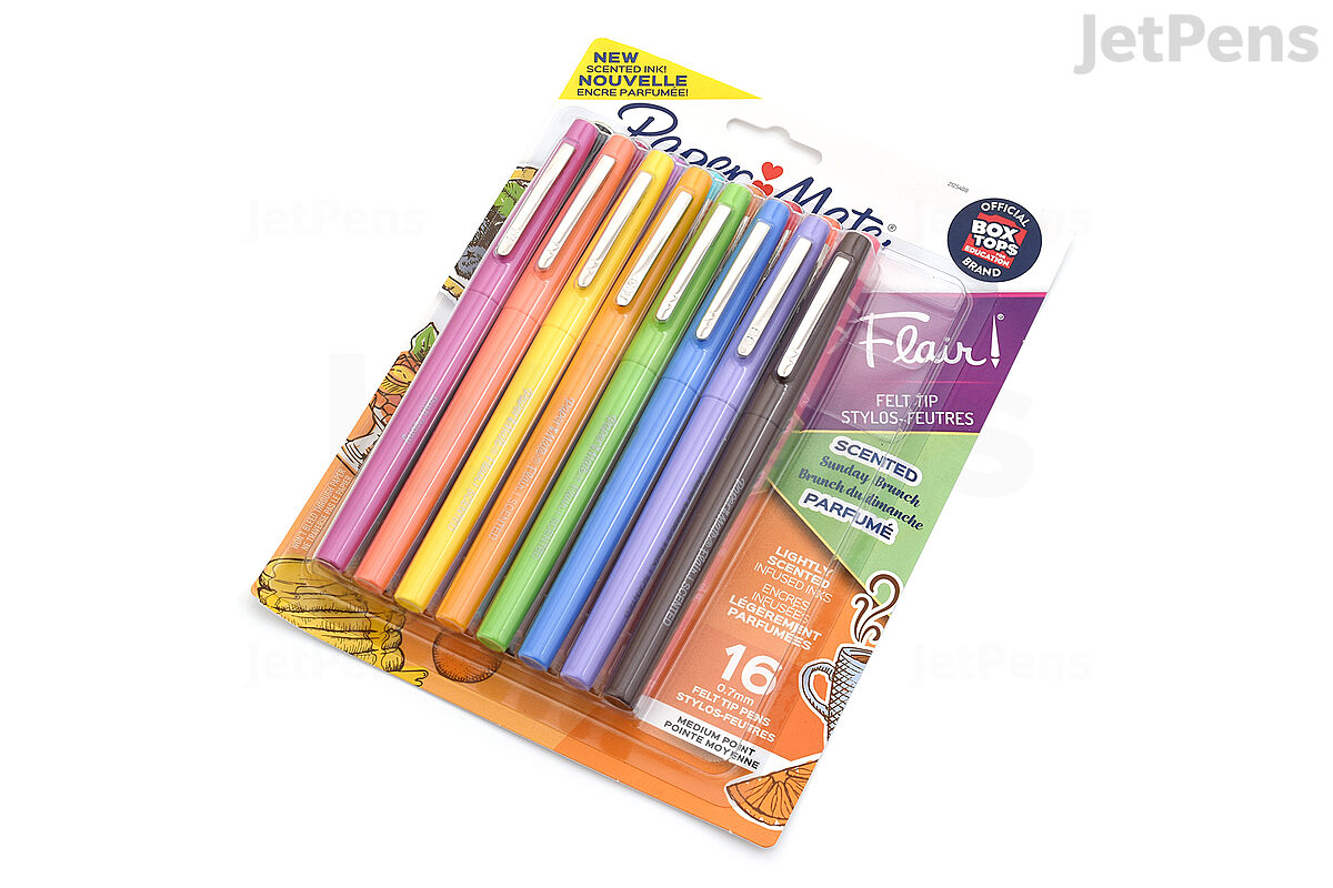Two 3 Packs NOTED by Post-it 3 Felt Tip Colored Pens and 3 Colored Markers  - NEW