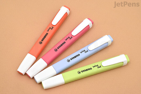 Stabilo Swing Cool Highlighter - Pastel - 4 Color Set