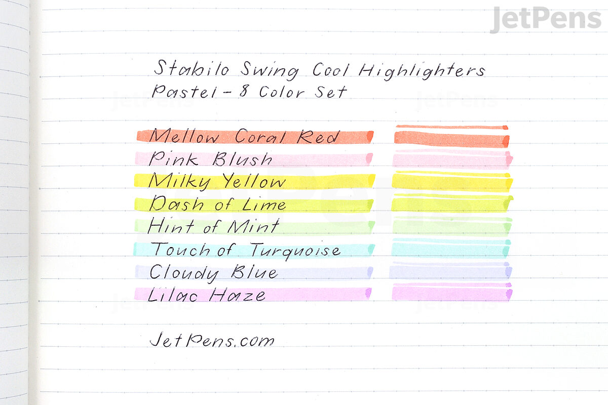 STABILO Highlighter swing cool - Pack of 8 - Assorted Colours