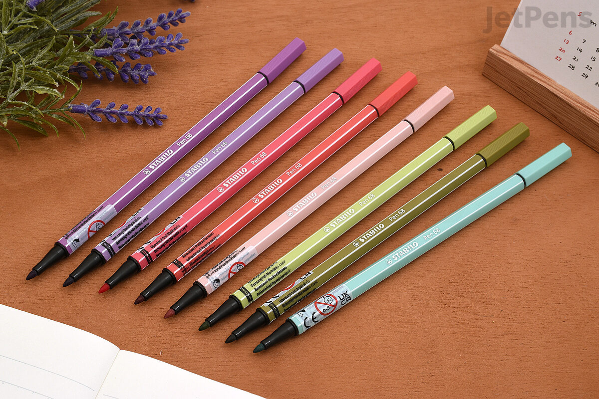 STABILO Pen 68 Color Parade Marker Set, 10-Colors, Hang Tag Pkg. - 20519962