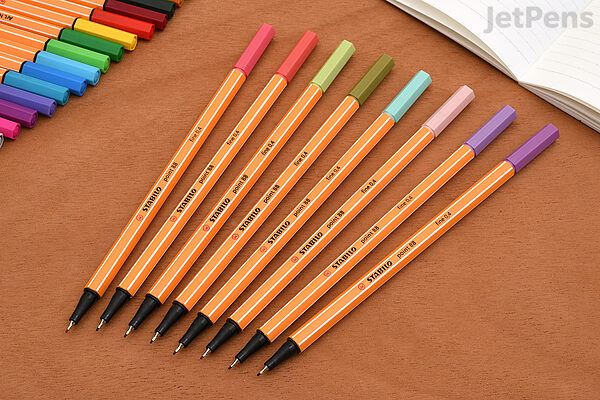 Bewolkt ondernemer specificatie Stabilo Point 88 Fineliner Pen - 0.4 mm - 55 Color Bundle | JetPens