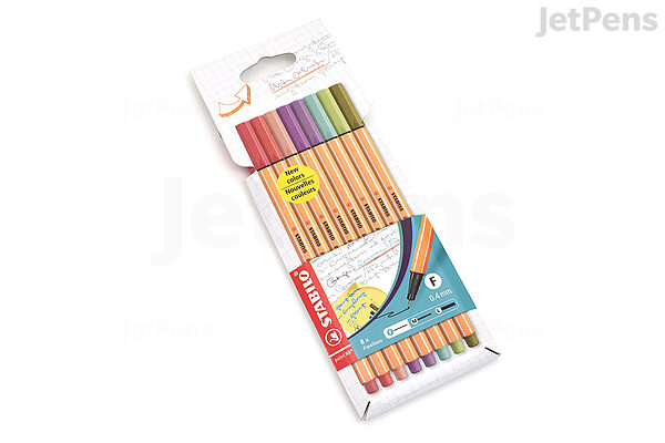 Stabilo Point 88 Fineliner Pen - 0.4 mm - 8 Color Set - Wallet