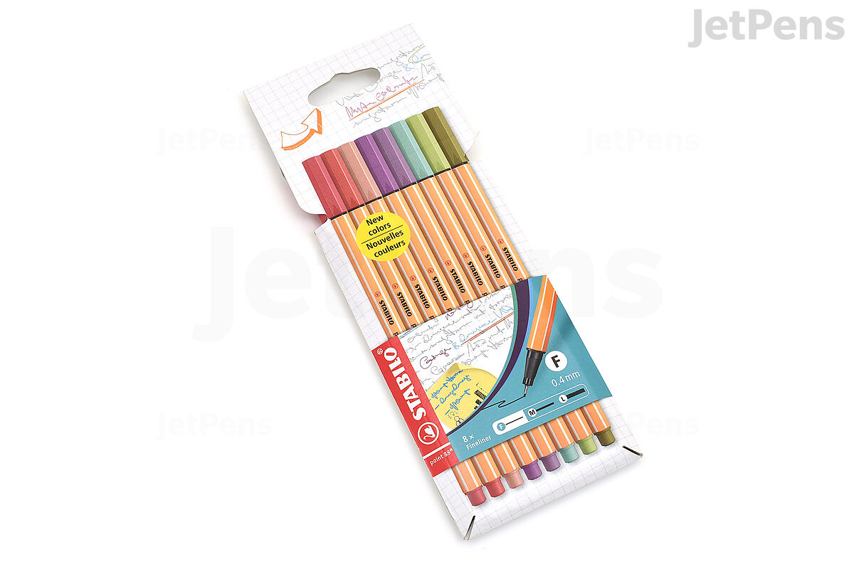 Fineliner - STABILO point 88 - Assorted Packs Sets Wallets Available