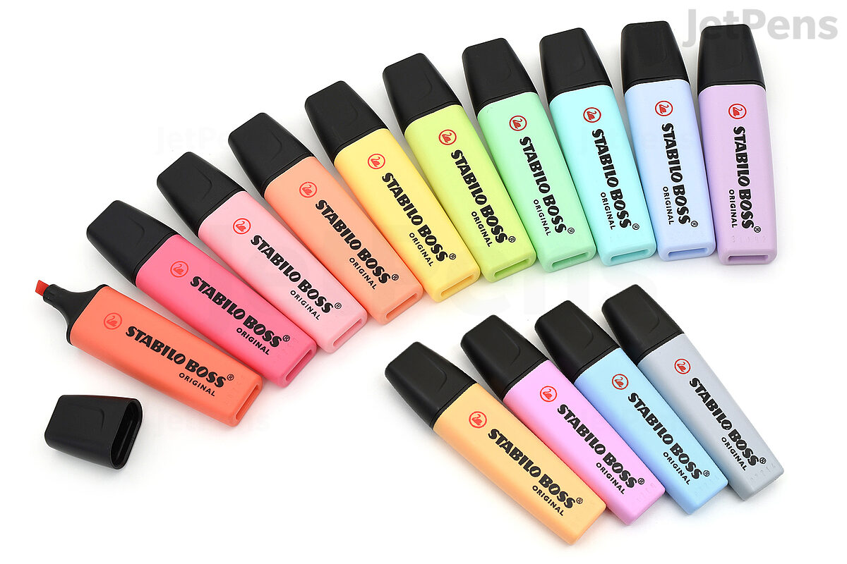 ga werken Opmerkelijk Voorwaarde Stabilo Boss Original Highlighter - Pastel - 14 Color Bundle | JetPens