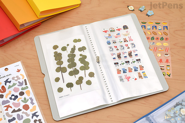 King Jim Sticker File for Sheet Stickers - Gray | JetPens