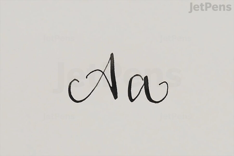 Pointed pen calligraphy created with the Pilot Elabo Fountain Pen.