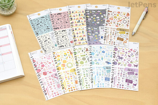 Midori Planner Sticker Collection Colorways - Tokyo Pen Shop