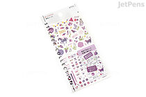 Midori Planner Stickers - Removable - Color - Purple - MIDORI 82562006