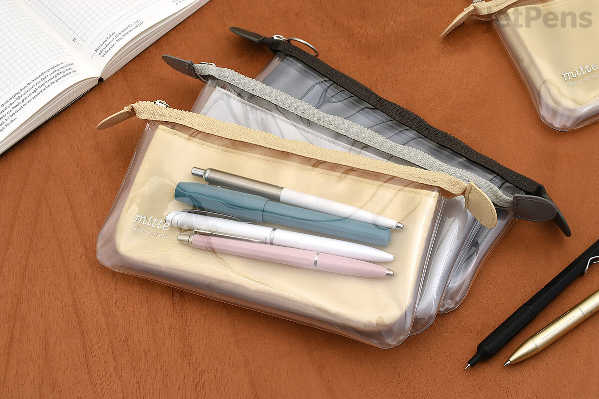 Sun-Star Mitte Clear Pen Case - Stand Type - Colorful Turquoise