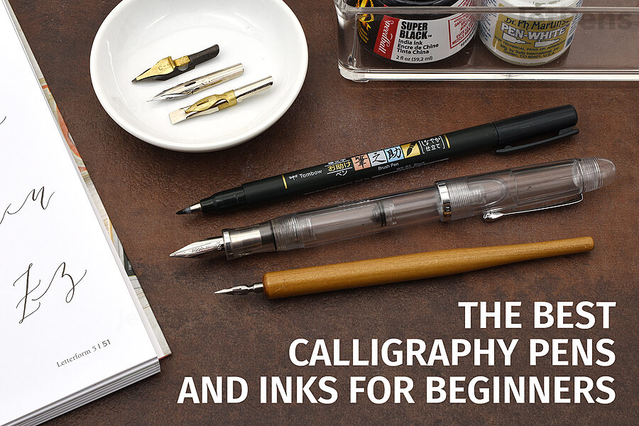 Buy Wooden Calligraphy Dip Pen & Inkwell