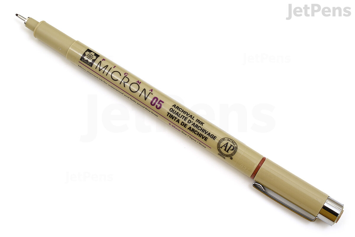 Pigma Micron Pen Brown .20mm Size 005 - Primitive Gatherings Quilt