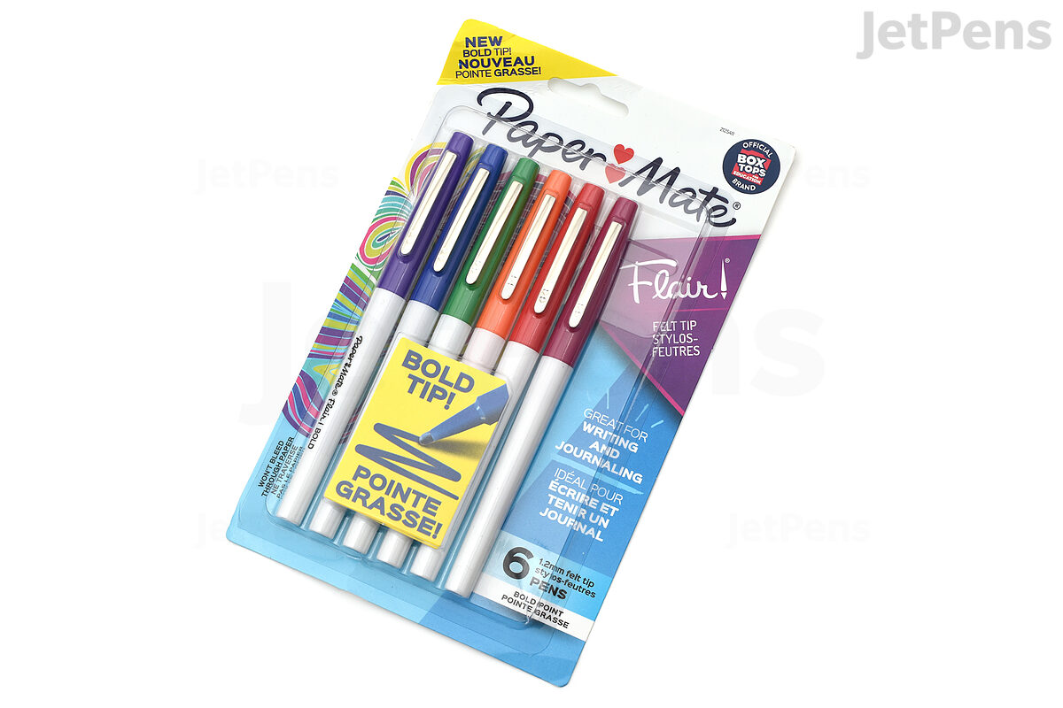 Paper Mate Flair Felt Tip Pens Variety Pack, Features Bold Point