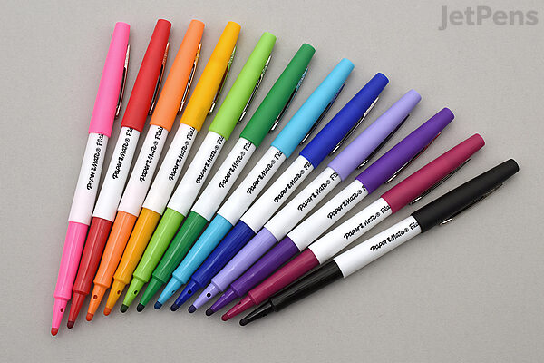 Paper Mate Flair Felt Tip Pen - Broad Point - 12 Color Set