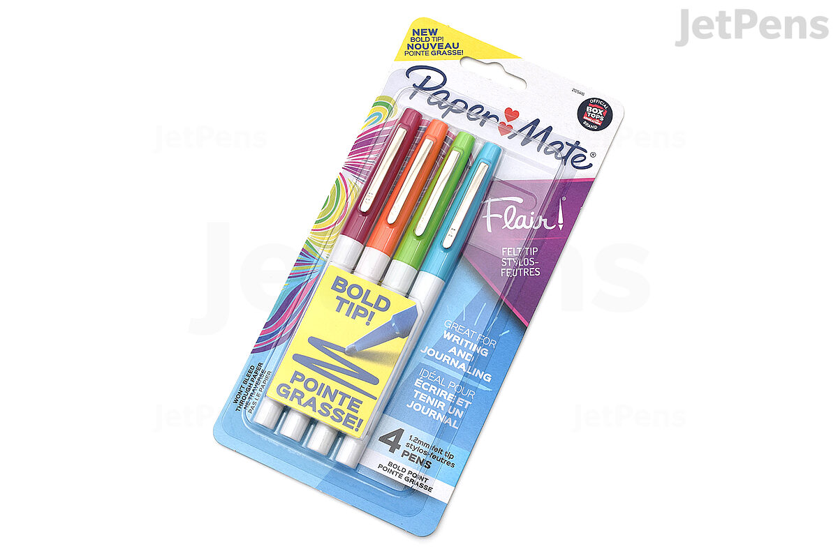 Advertising Note Writers Fine Point Felt Tip Markers Four Packs