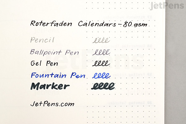 Roterfaden Monthly Calendar Booklet - A5 - Undated | JetPens